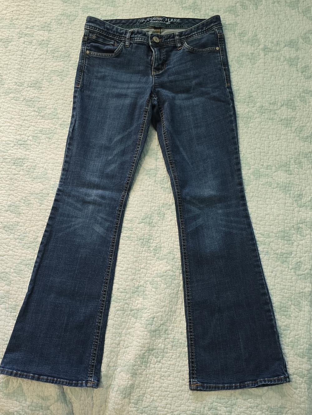 Tommy Hilfiger Freedom Flare Dark Blue Women's Flared Jeans - Denim Flare